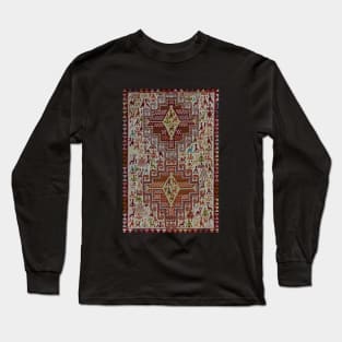 Persian Traditional Rug with animals pattern Long Sleeve T-Shirt